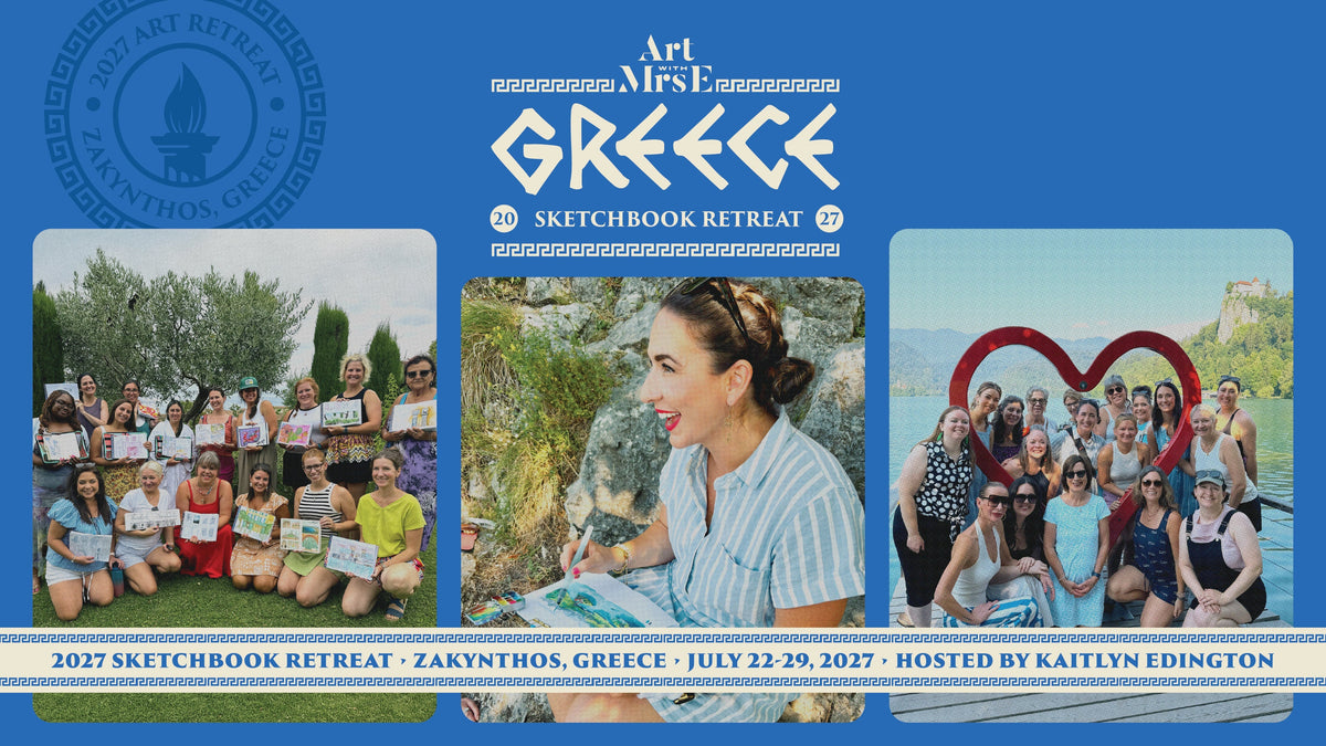 Come Make Art With Me in Greece: My 2027 Sketchbook Retreats 🇬🇷