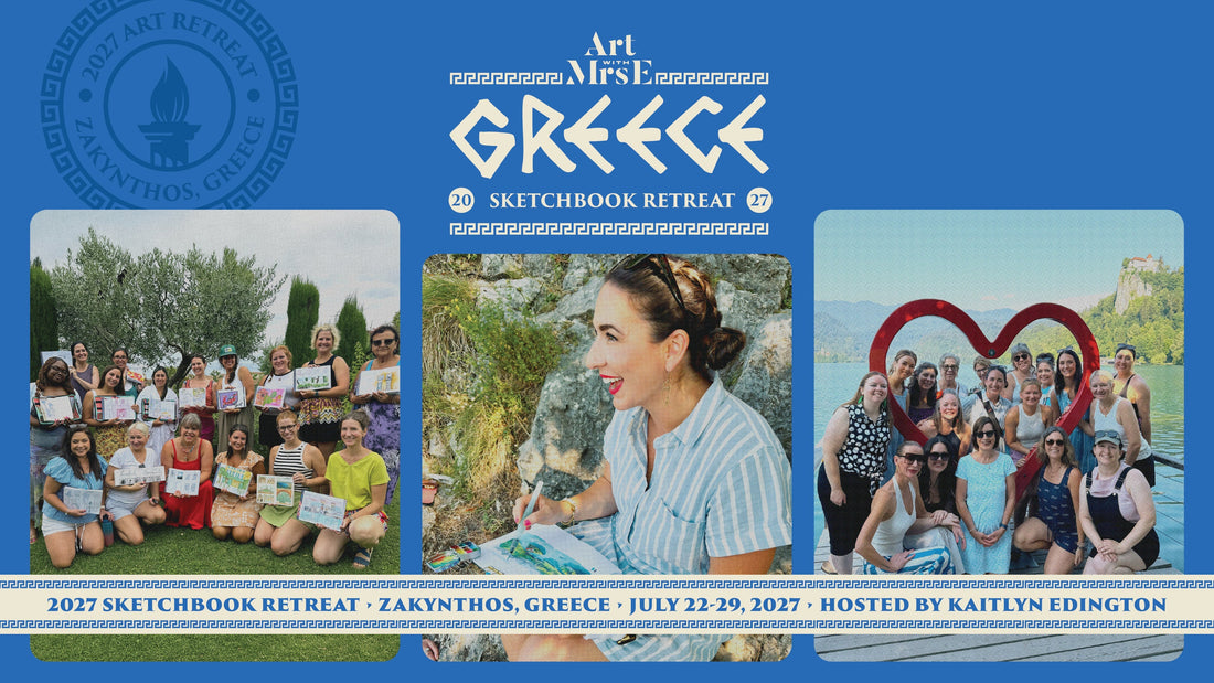 Come Make Art With Me in Greece: My 2027 Sketchbook Retreats 🇬🇷