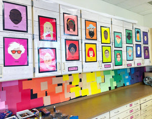 Diverse Famous Artist Posters for the Art Room