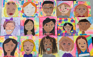 My Favorite Self Portrait Art Lesson for Kids: The Real Me Art Project