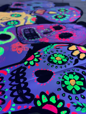 Sugar Skulls (Part 2): Fluorescent Paint