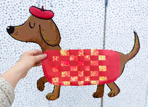 Dog Weaving Art Lesson for Elementary Children