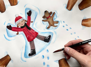 Winter Wonderland Drawing Guide Project Idea