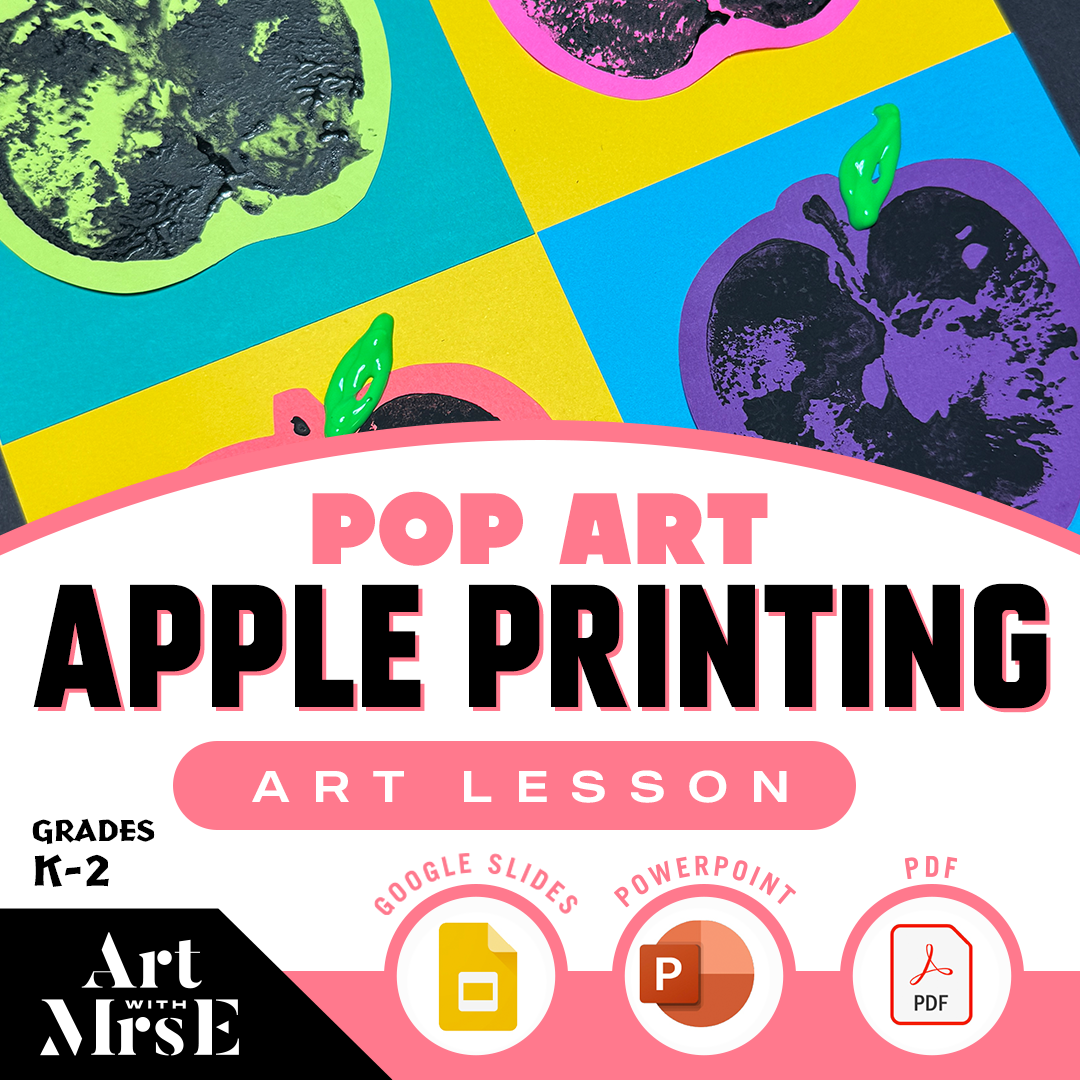 Pop Art Apple Printing Lesson