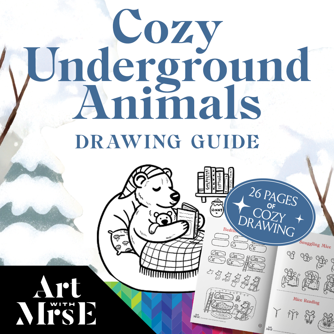 Cozy Underground Animals Drawing Guide