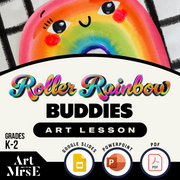 Roller Rainbow Buddy | ROYGBIV Art Lesson