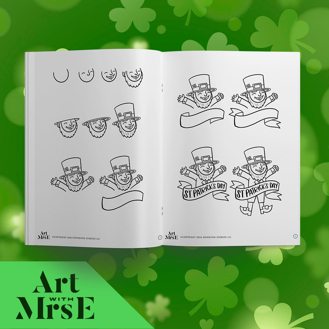 St. Patrick's Day Drawing Guide | Digital Download