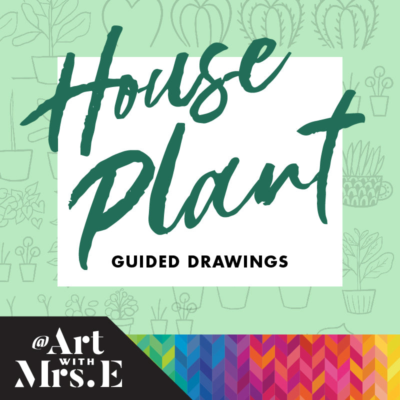 House Plant Guided Drawing | Digital Download