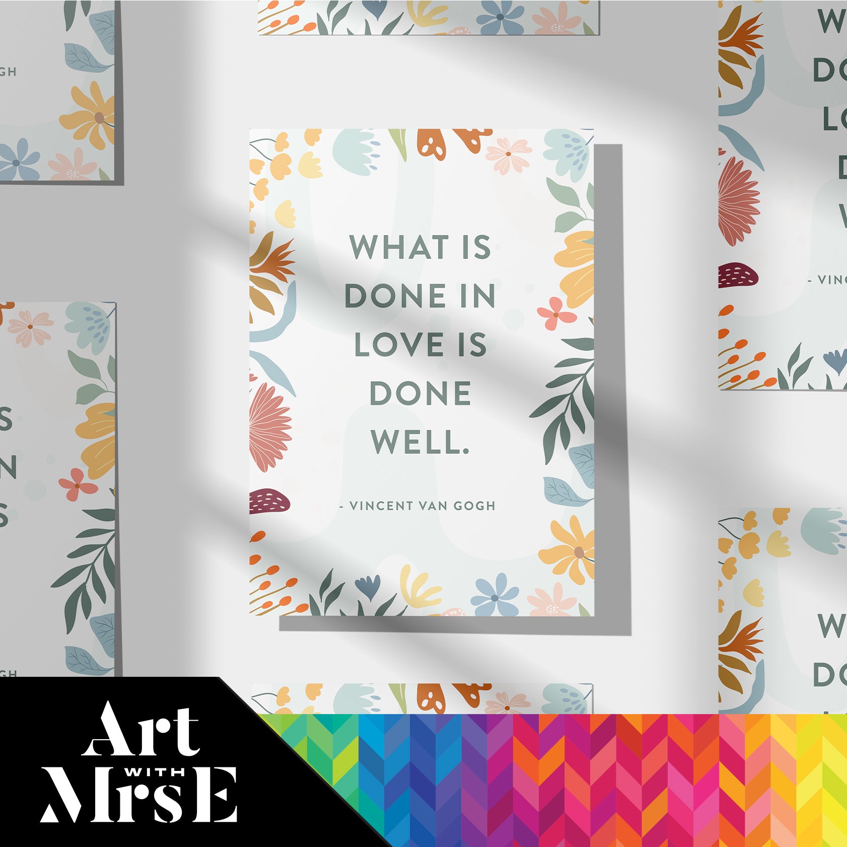 Vincent Van Gogh Quote Poster 1 | Digital Download