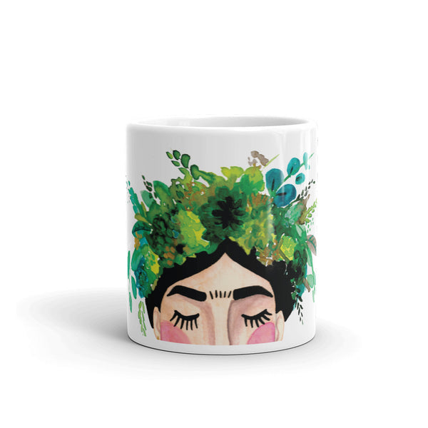 Floral Frida Mug - Greens + Blues