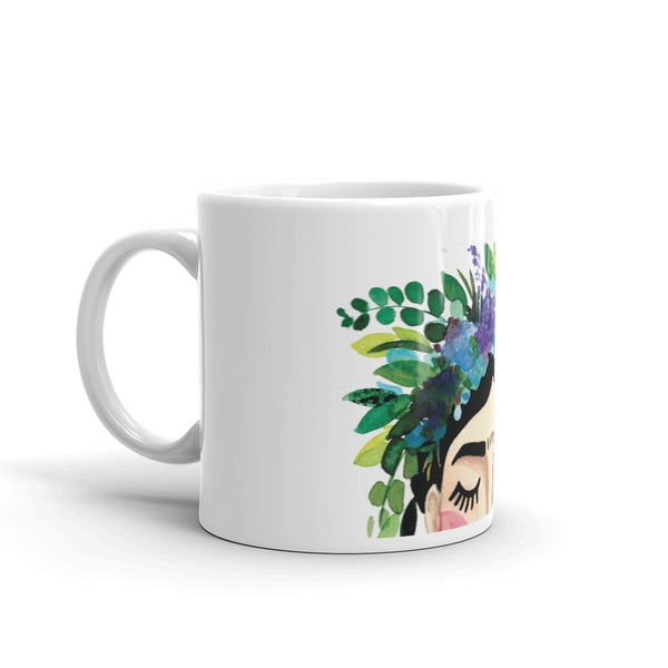 Floral Frida Mug - Greens + Purples