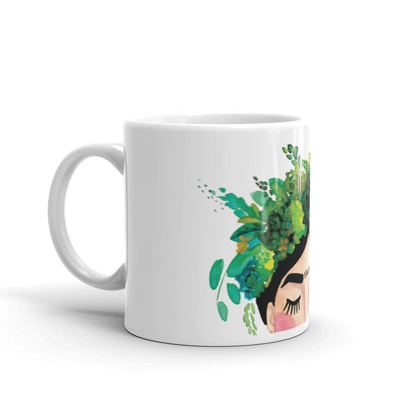 Floral Frida Mug - Greens + Blues