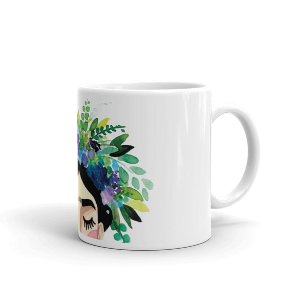 Floral Frida Mug - Greens + Purples