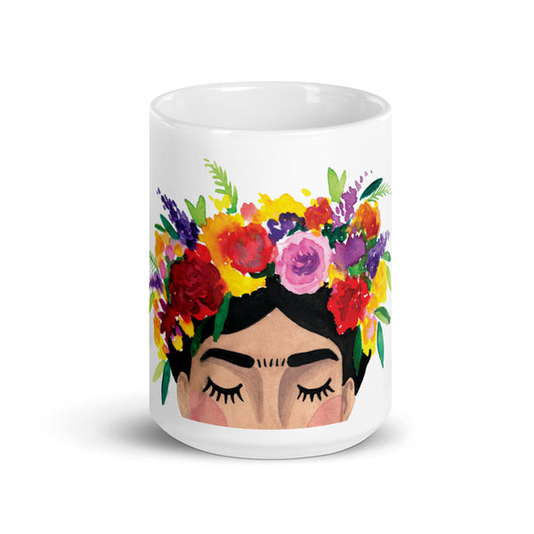 Floral Frida Mug - Reds + Yellows