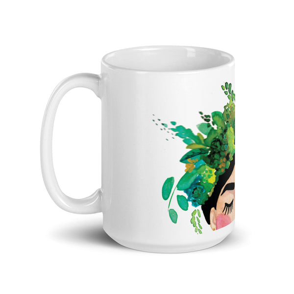 Floral Frida Mug - Greens + Blues